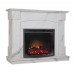 RealFlame Электрокамин Carolina 24/25,5 WT цвет мрамор белый с очагом Evrika 25,5 LED