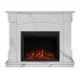 RealFlame Электрокамин Carolina 24/25,5 WT цвет мрамор белый с очагом Saphir 25,5