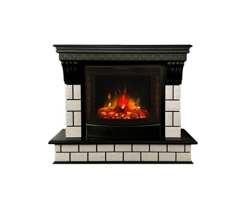 RealFlame Электрокамин Castle 25,5 AO античный дуб с очагом Evrika 25,5 LED