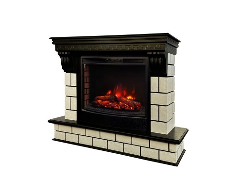 RealFlame Электрокамин Castle 25,5 AO античный дуб с очагом Evrika 25,5 LED