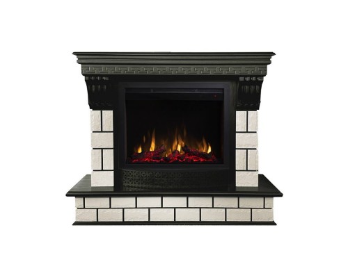 RealFlame Электрокамин Castle 25,5 AO античный дуб с очагом Saphir 25,5