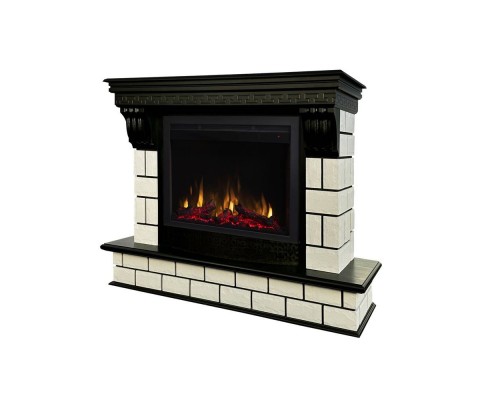 RealFlame Электрокамин Castle 25,5 AO античный дуб с очагом Saphir 25,5