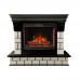RealFlame Электрокамин Castle 25,5 AO античный дуб с очагом Sparta 25,5 LED