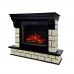 RealFlame Электрокамин Castle 25,5 AO античный дуб с очагом Sparta 25,5 LED