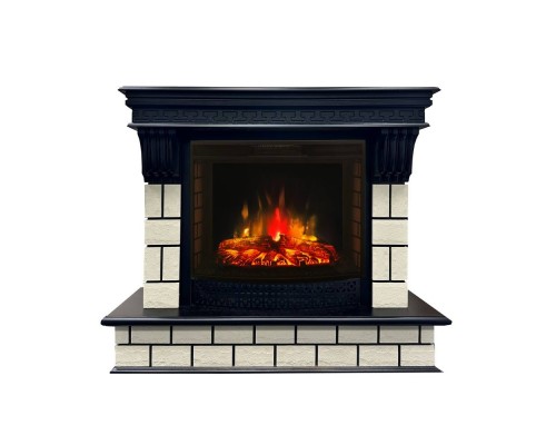 RealFlame Электрокамин Castle 25,5 DN орех с очагом Evrika 25,5 LED