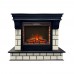 RealFlame Электрокамин Castle 25,5 DN орех с очагом Sparta 25,5 LED
