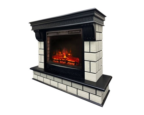 RealFlame Электрокамин Castle 25,5 DN орех с очагом Sparta 25,5 LED