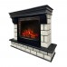 RealFlame Электрокамин Castle 25,5 DN орех с очагом Sparta 25,5 LED