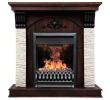 RealFlame Электрокамин Corfino NT орех с очагом 3D Oregan