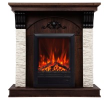 RealFlame Электрокамин Corfino NT орех с очагом Eugene