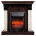 RealFlame Электрокамин Corfino NT орех с очагом Fobos Lux Black