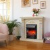 RealFlame Электрокамин Corfino WT айвори с очагом Fobos Lux Black