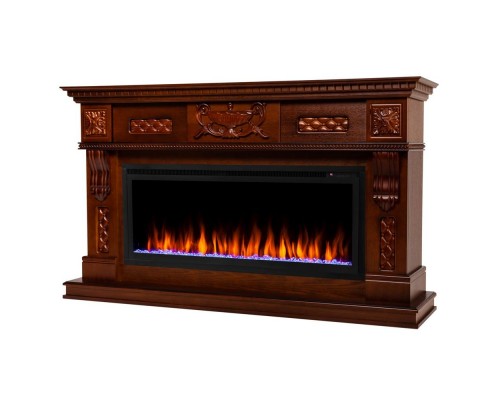RealFlame Электрокамин Corsica 42/BV NT орех с очагом Saphir 42