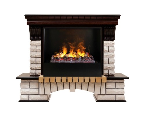 RealFlame Электрокамин Country 26 AO античный дуб с очагом 3D Cassette 630