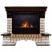 RealFlame Электрокамин Country 26 AO античный дуб с очагом 3D Cassette 630 Black Panel