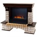 RealFlame Электрокамин Country 26 AO античный дуб с очагом 3D Cassette 630 Black Panel