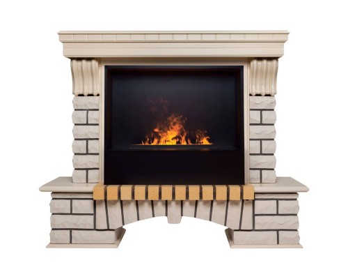 RealFlame Электрокамин Country 26 WT с очагом 3D Cassette 630 Black Panel