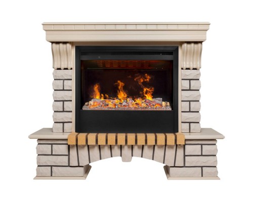 RealFlame Электрокамин Country 26 WT с очагом 3D Helios 26 SBG