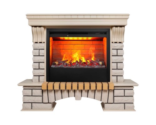 RealFlame Электрокамин Country 26 WT с очагом 3D Helios 26