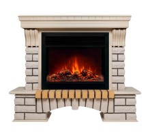 RealFlame Электрокамин Country 26 WT с очагом Moonblaze Black