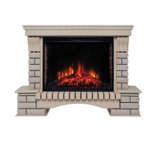 RealFlame Электрокамин Country 33/33W WT с очагом Epsilon 33