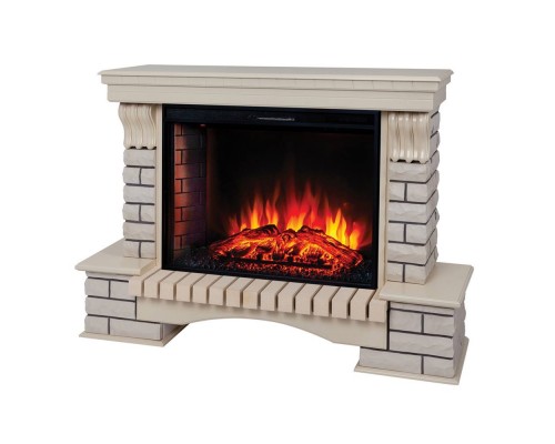 RealFlame Электрокамин Country 33/33W WT с очагом Epsilon 33