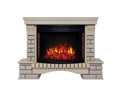 RealFlame Электрокамин Country 33/33W WT с очагом Firespace 33 S IR