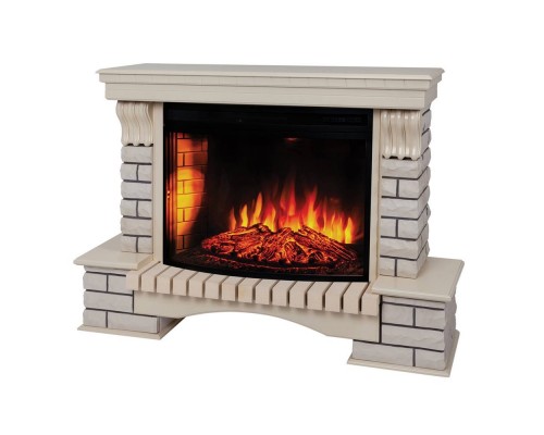 RealFlame Электрокамин Country 33/33W WT с очагом Firespace 33 S IR
