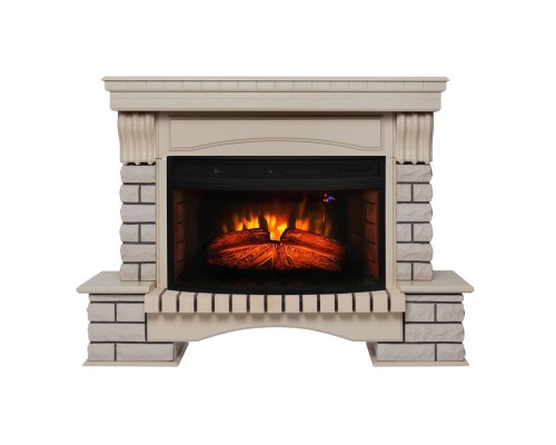 RealFlame Электрокамин Country 33/33W WT с очагом Firespace 33W S IR