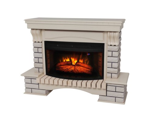 RealFlame Электрокамин Country 33/33W WT с очагом Firespace 33W S IR