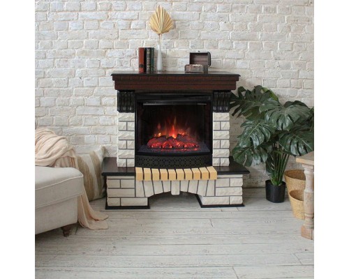 RealFlame Электрокамин Country AO античный дуб с очагом Evrika 25,5 LED