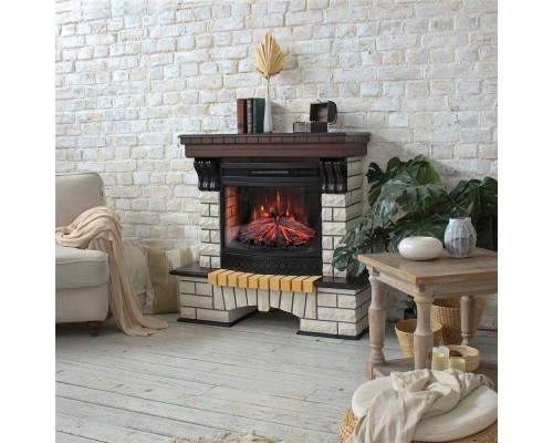 RealFlame Электрокамин Country AO античный дуб с очагом Firefield 25 S IR