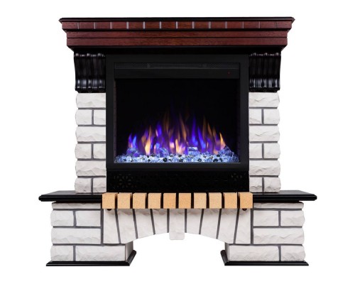 RealFlame Электрокамин Country AO античный дуб с очагом Saphir 25,5