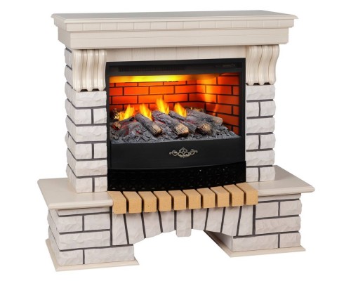 RealFlame Электрокамин Country WT с очагом 3D Firestar 25,5