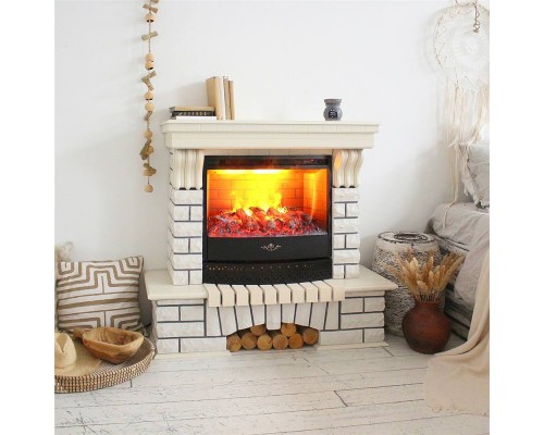 RealFlame Электрокамин Country WT с очагом 3D Firestar 25,5