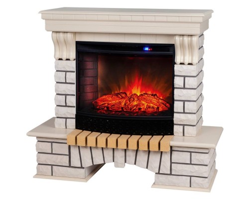 RealFlame Электрокамин Country WT с очагом Evrika 25,5 LED