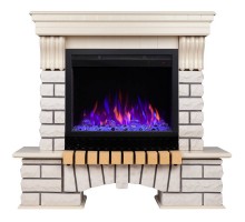 RealFlame Электрокамин Country WT с очагом Saphir 25,5