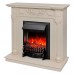 RealFlame Электрокамин Dacota WT белый дуб с очагом Fobos Lux Black