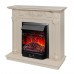 RealFlame Электрокамин Dacota WT белый дуб с очагом Majestic Lux Black RC
