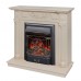 RealFlame Электрокамин Dacota WT белый дуб с очагом Majestic Lux Black