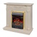 RealFlame Электрокамин Dacota WT белый дуб с очагом Majestic Lux Brass