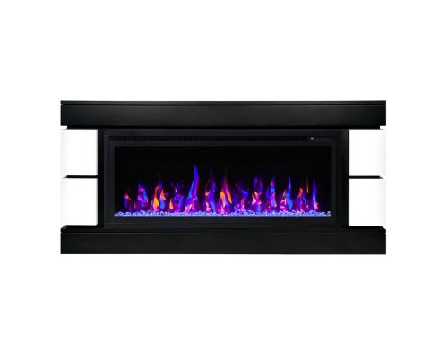 RealFlame Электрокамин Denver 42/BV BLM черный с очагом Saphir 42
