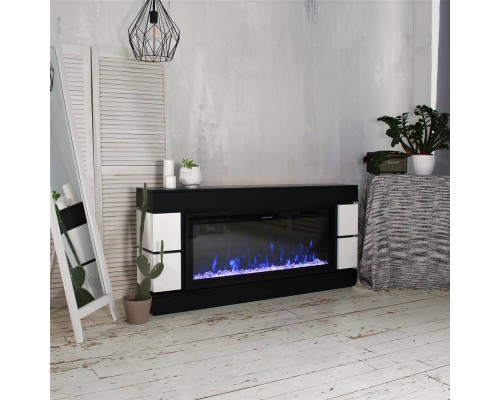 RealFlame Электрокамин Denver 42/BV BLM черный с очагом Saphir 42
