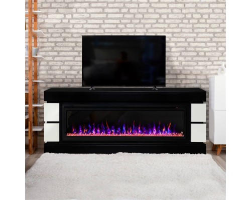 RealFlame Электрокамин Denver 60 BLM черный с очагом Saphir 60