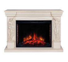 RealFlame Электрокамин Diva 33 WTбелый дуб с золотой патиной с очагом Epsilon 33
