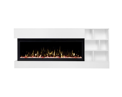 RealFlame Электрокамин Dixon 50 WT белый с очагом Saphir 50
