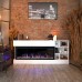 RealFlame Электрокамин Dixon 50 WT белый с очагом Saphir 50