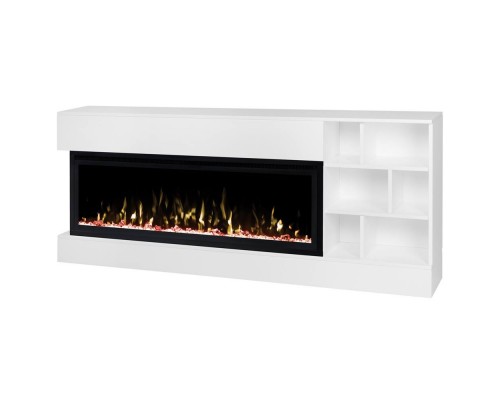 RealFlame Электрокамин Dixon 50 WT белый с очагом Saphir 50