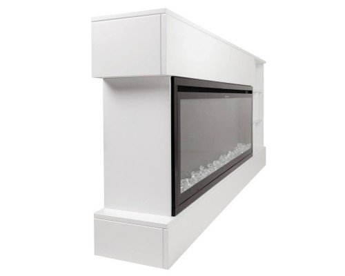 RealFlame Электрокамин Dixon 50 WT белый с очагом Saphir 50