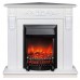 RealFlame Электрокамин Dominica Corner DN белый матовый с очагом Fobos Lux Black